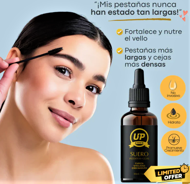 SERUM UP - CRECIMIENTO DE PESTAÑAS Y CEJAS  ⭐⭐⭐⭐ 4/5